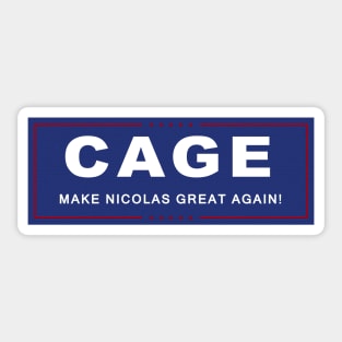 Make Nicolas Great Again! Sticker